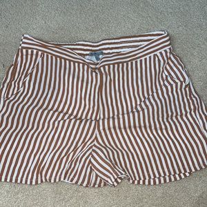 Striped Charlotte Russe High Waist Shorts